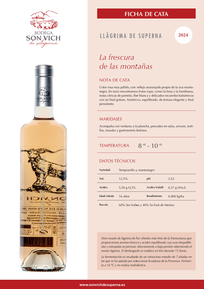 Son Vich De Superna Lagrima de Superna 2024 (750ml)