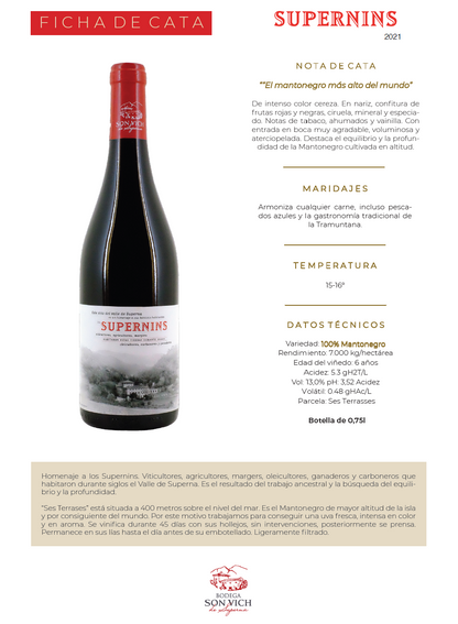 Son Vich De Superna Supernins 2021 (750ml)